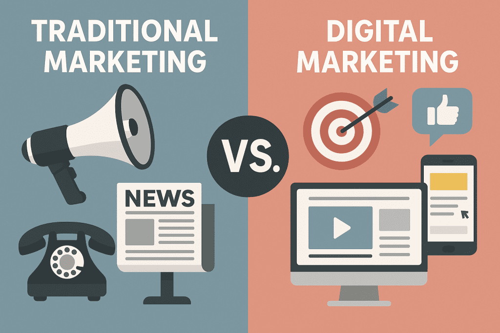 Traditional Marketing Vs Digital Marketing